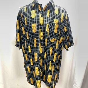 KAD Clothing Co Tiki Hawaiian Shirt Mens XL Aloha Friday Rockabilly